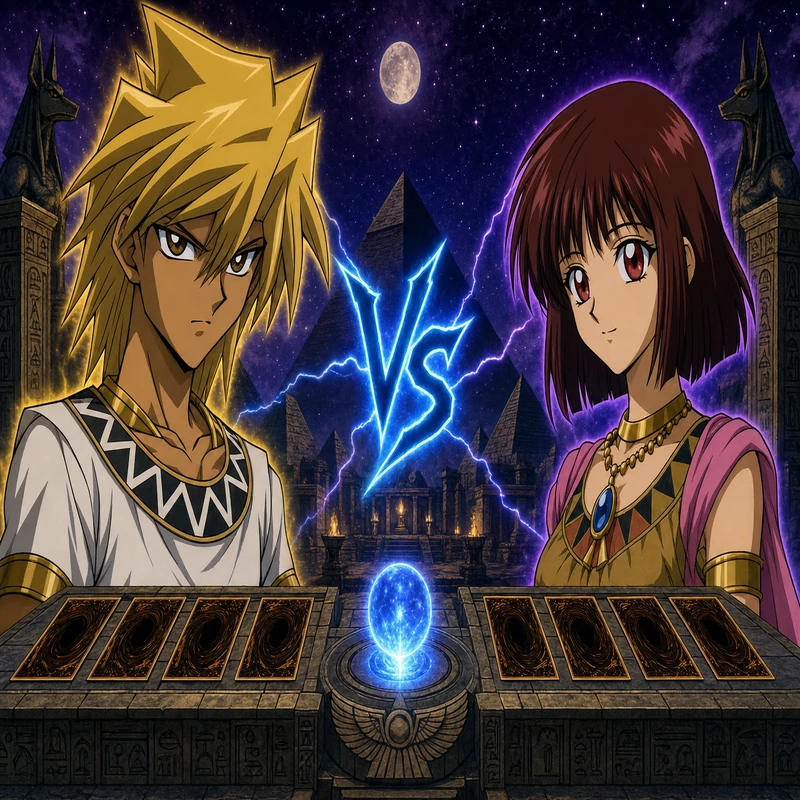 Jono e Teana enfrentando-se em duelo PvP online